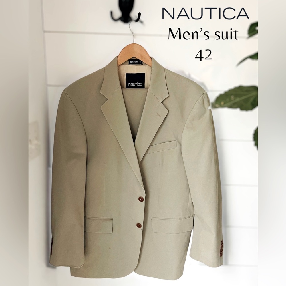 Nautica Tan Men's Suit Blazer